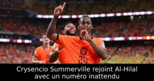 Crysencio Summerville rejoint Al-Hilal avec un numéro inattendu