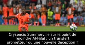 Crysencio Summerville sur le point de rejoindre Al-Hilal : un transfert prometteur ou une nouvelle déception ?