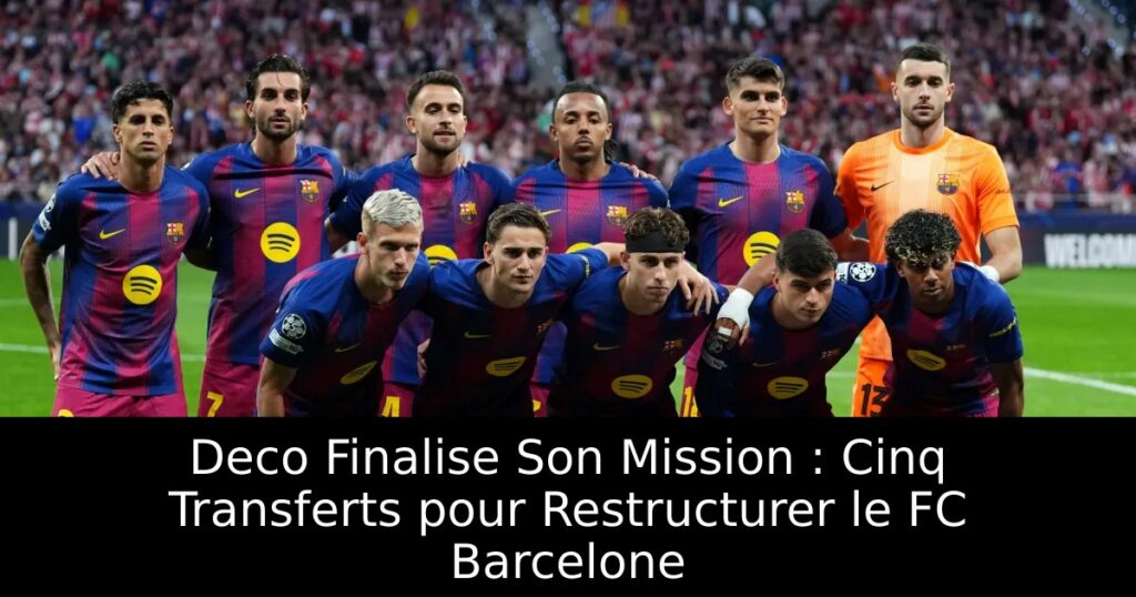 Deco Finalise Son Mission : Cinq Transferts pour Restructurer le FC Barcelone