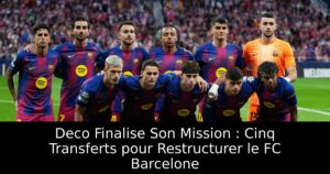 Deco Finalise Son Mission : Cinq Transferts pour Restructurer le FC Barcelone