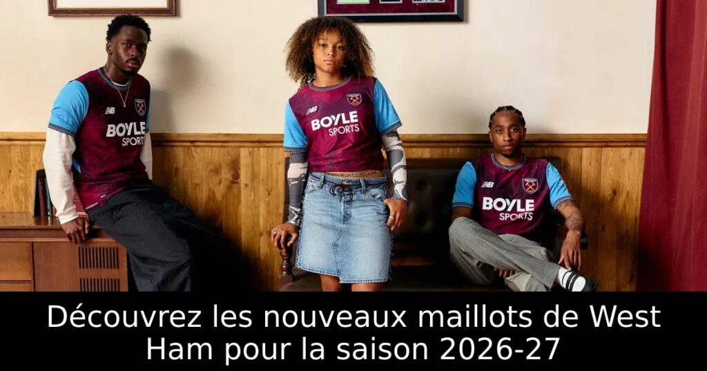 Découvrez les nouveaux maillots de West Ham pour la saison 2026-27