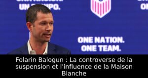 Folarin Balogun : La controverse de la suspension et l&rsquo;influence de la Maison Blanche