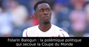 Folarin Balogun : la polémique politique qui secoue la Coupe du Monde