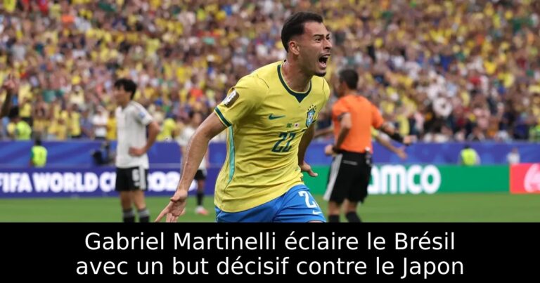 Gabriel Martinelli éclaire le Brésil avec un but décisif contre le Japon