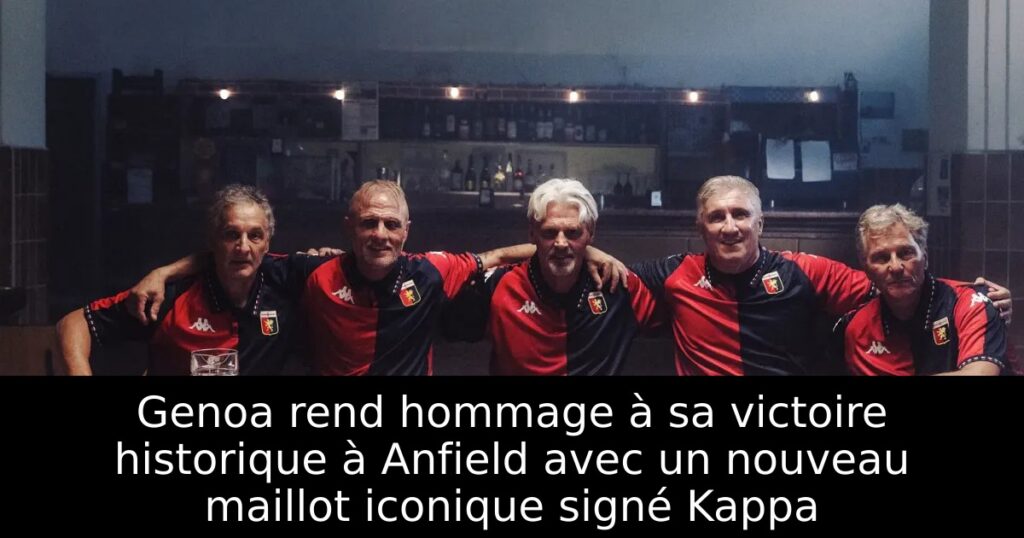 Genoa rend hommage à sa victoire historique à Anfield avec un nouveau maillot iconique signé Kappa