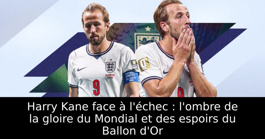 Harry Kane face à l&rsquo;échec : l&rsquo;ombre de la gloire du Mondial et des espoirs du Ballon d&rsquo;Or