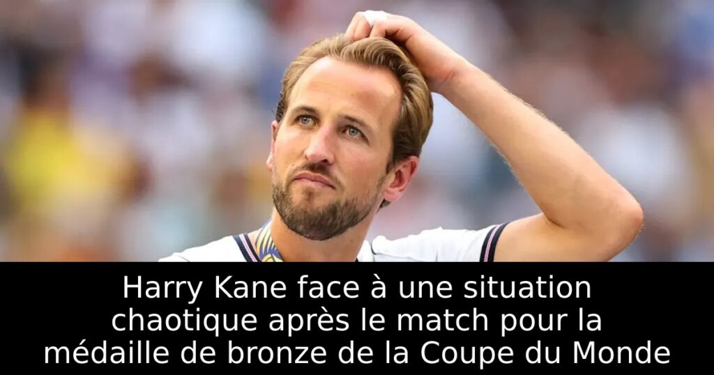 Harry Kane face à une situation chaotique après le match pour la médaille de bronze de la Coupe du Monde