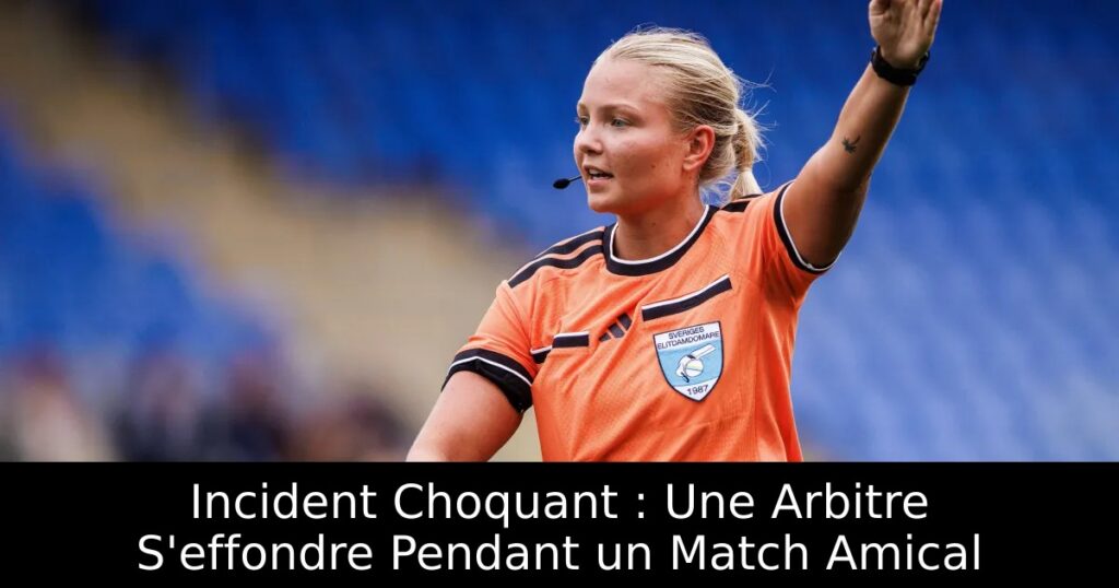 Incident Choquant : Une Arbitre S&rsquo;effondre Pendant un Match Amical
