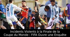 Incidents Violents à la Finale de la Coupe du Monde : FIFA Ouvre une Enquête