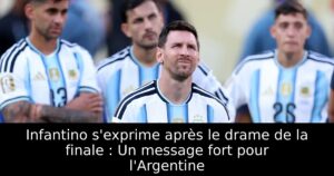 Infantino s&rsquo;exprime après le drame de la finale : Un message fort pour l&rsquo;Argentine