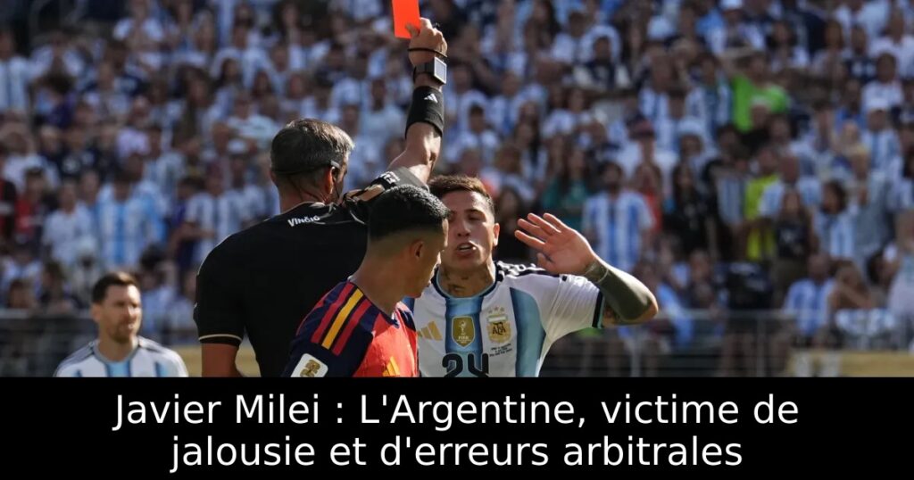 Javier Milei : L&rsquo;Argentine, victime de jalousie et d&rsquo;erreurs arbitrales