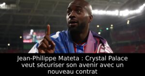 Jean-Philippe Mateta : Crystal Palace veut sécuriser son avenir avec un nouveau contrat