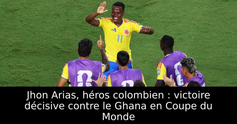 Jhon Arias, héros colombien : victoire décisive contre le Ghana en Coupe du Monde