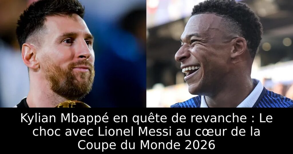 Kylian Mbappé en quête de revanche : Le choc avec Lionel Messi au cœur de la Coupe du Monde 2026