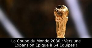 La Coupe du Monde 2030 : Vers une Expansion Épique à 64 Équipes !