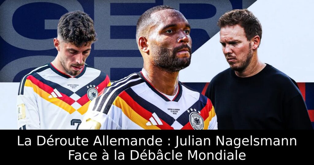 La Déroute Allemande : Julian Nagelsmann Face à la Débâcle Mondiale