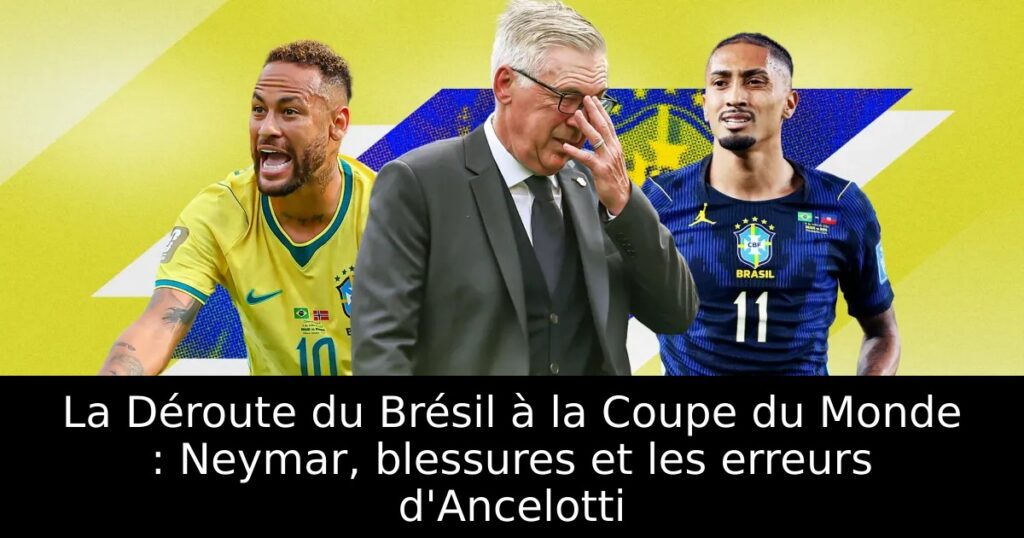 La Déroute du Brésil à la Coupe du Monde : Neymar, blessures et les erreurs d&rsquo;Ancelotti