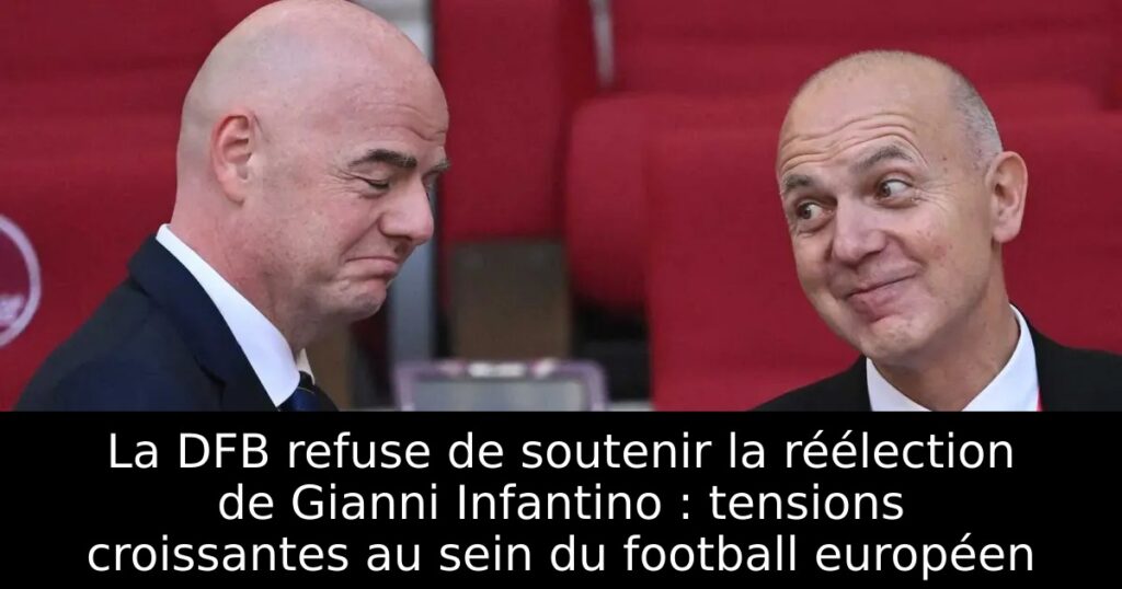 La DFB refuse de soutenir la réélection de Gianni Infantino : tensions croissantes au sein du football européen
