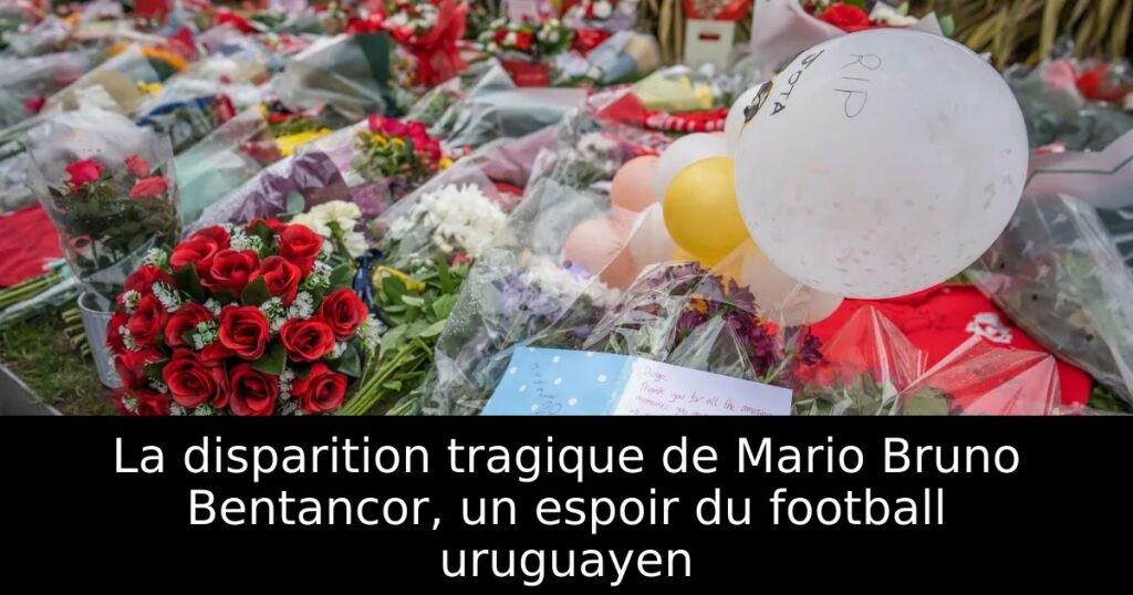 La disparition tragique de Mario Bruno Bentancor, un espoir du football uruguayen