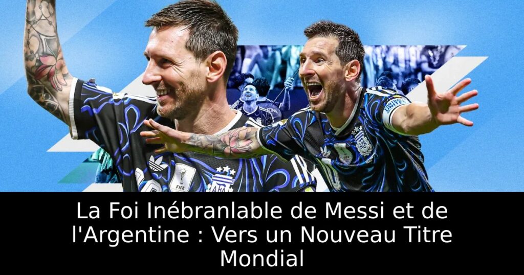 La Foi Inébranlable de Messi et de l&rsquo;Argentine : Vers un Nouveau Titre Mondial