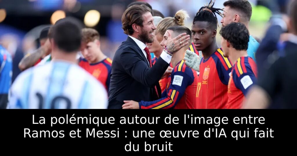 La polémique autour de l&rsquo;image entre Ramos et Messi : une œuvre d&rsquo;IA qui fait du bruit