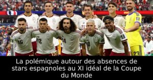 La polémique autour des absences de stars espagnoles au XI idéal de la Coupe du Monde