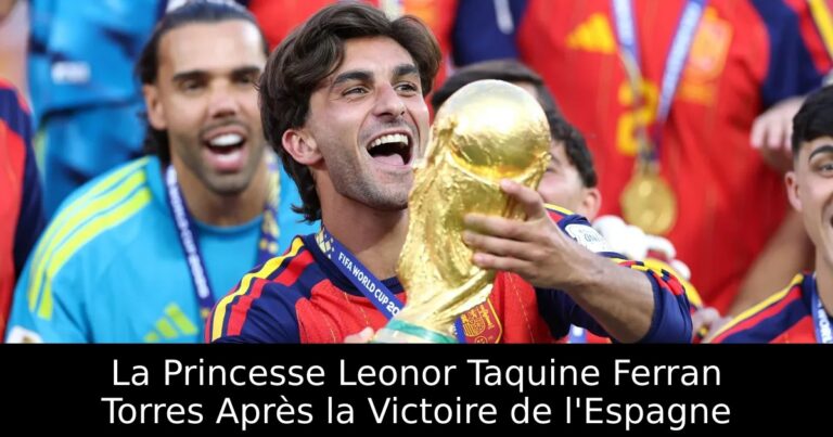 La Princesse Leonor Taquine Ferran Torres Après la Victoire de l'Espagne