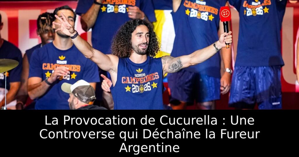 La Provocation de Cucurella : Une Controverse qui Déchaîne la Fureur Argentine