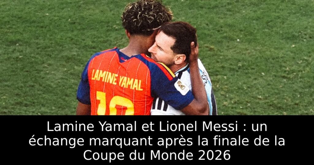 Lamine Yamal et Lionel Messi : un échange marquant après la finale de la Coupe du Monde 2026