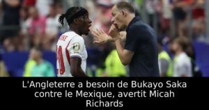 L&rsquo;Angleterre a besoin de Bukayo Saka contre le Mexique, avertit Micah Richards
