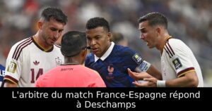 L&rsquo;arbitre du match France-Espagne répond à Deschamps