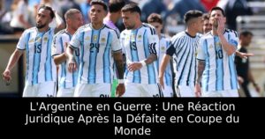 L&rsquo;Argentine en Guerre : Une Réaction Juridique Après la Défaite en Coupe du Monde