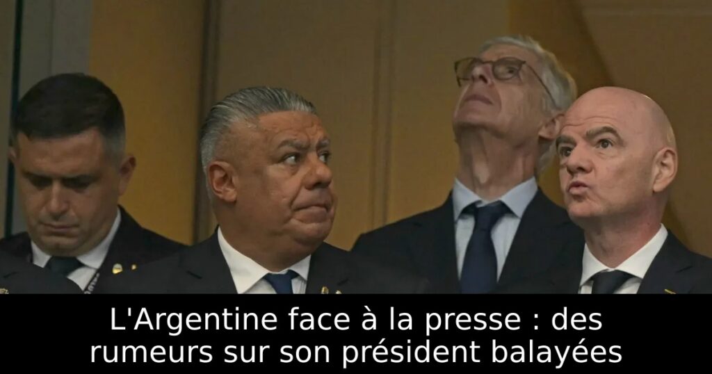 L&rsquo;Argentine face à la presse : des rumeurs sur son président balayées