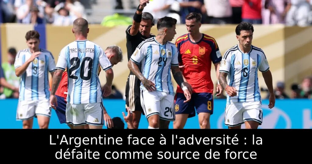 L&rsquo;Argentine face à l&rsquo;adversité : la défaite comme source de force