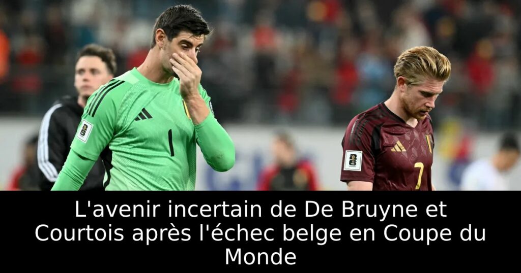 L&rsquo;avenir incertain de De Bruyne et Courtois après l&rsquo;échec belge en Coupe du Monde