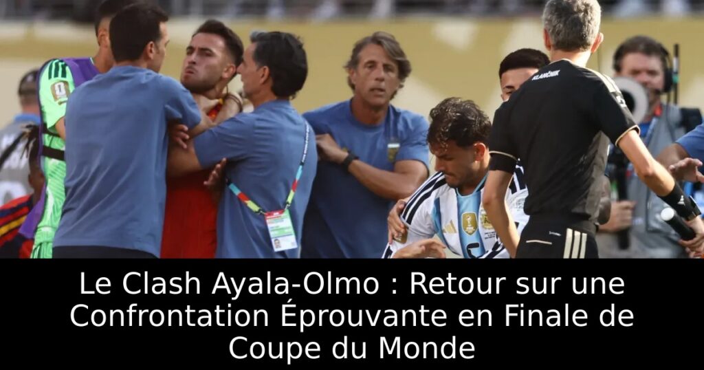 Le Clash Ayala-Olmo : Retour sur une Confrontation Éprouvante en Finale de Coupe du Monde