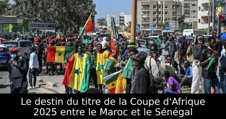 Le destin du titre de la Coupe d'Afrique 2025 entre le Maroc et le Sénégal