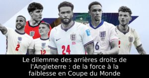 Le dilemme des arrières droits de l&rsquo;Angleterre : de la force à la faiblesse en Coupe du Monde