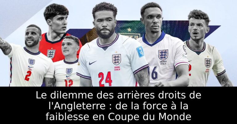 Le dilemme des arrières droits de l'Angleterre : de la force à la faiblesse en Coupe du Monde