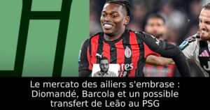 Le mercato des ailiers s’embrase : Diomandé, Barcola et un possible transfert de Leão au PSG
