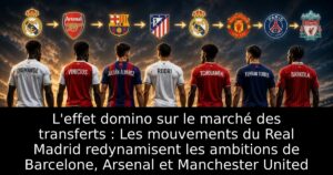 L&rsquo;effet domino sur le marché des transferts : Les mouvements du Real Madrid redynamisent les ambitions de Barcelone, Arsenal et Manchester United