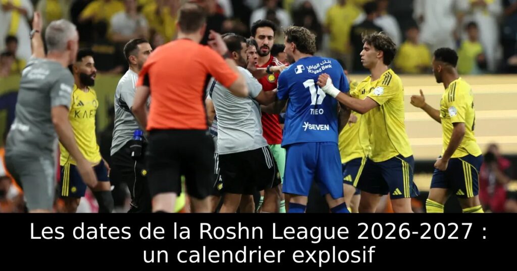Les dates de la Roshn League 2026-2027 : un calendrier explosif