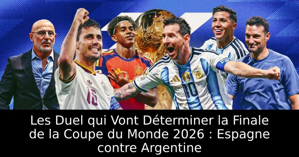 Les Duel qui Vont Déterminer la Finale de la Coupe du Monde 2026 : Espagne contre Argentine