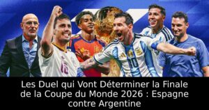 Les Duel qui Vont Déterminer la Finale de la Coupe du Monde 2026 : Espagne contre Argentine