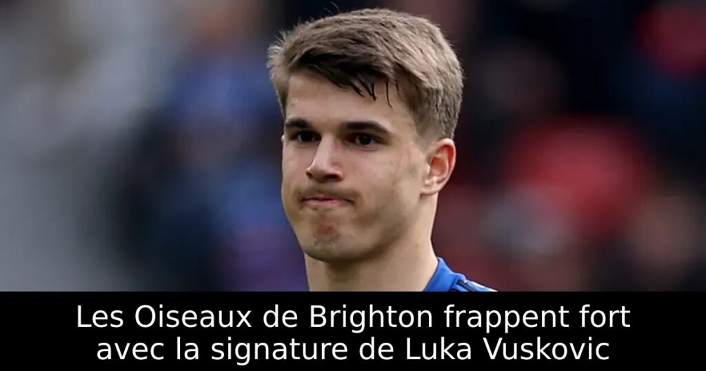 Les Oiseaux de Brighton frappent fort avec la signature de Luka Vuskovic