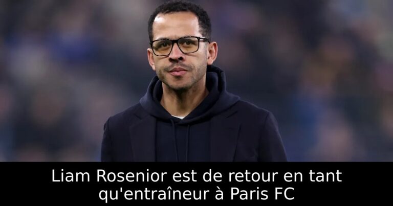 Liam Rosenior est de retour en tant qu'entraîneur à Paris FC