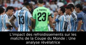 L&rsquo;impact des refroidissements sur les matchs de la Coupe du Monde : Une analyse révélatrice