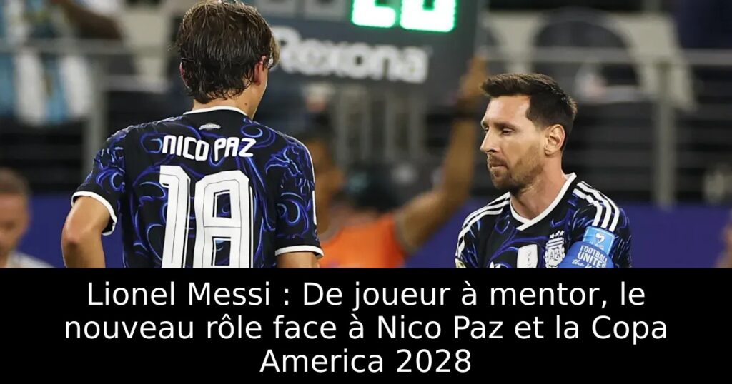 Lionel Messi : De joueur à mentor, le nouveau rôle face à Nico Paz et la Copa America 2028