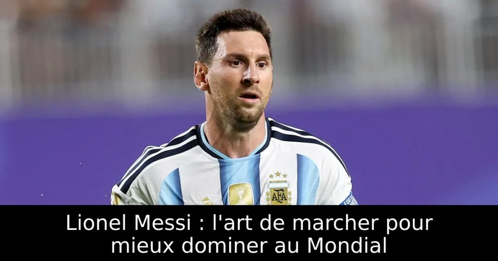 Lionel Messi : l&rsquo;art de marcher pour mieux dominer au Mondial