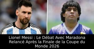 Lionel Messi : Le Débat Avec Maradona Relancé Après la Finale de la Coupe du Monde 2026